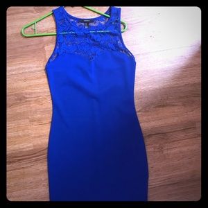 Royal blue bodycon dress